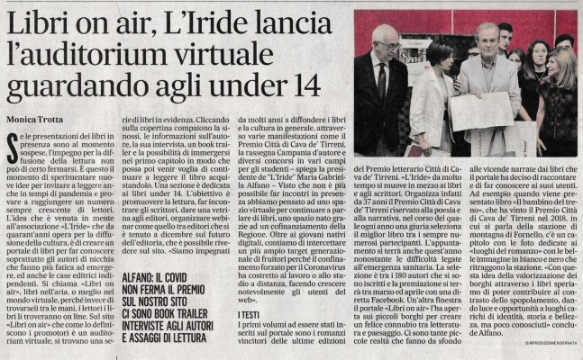 Libri on air, L'Iride lancia l'auditorium virtuale guardandando agli under 14